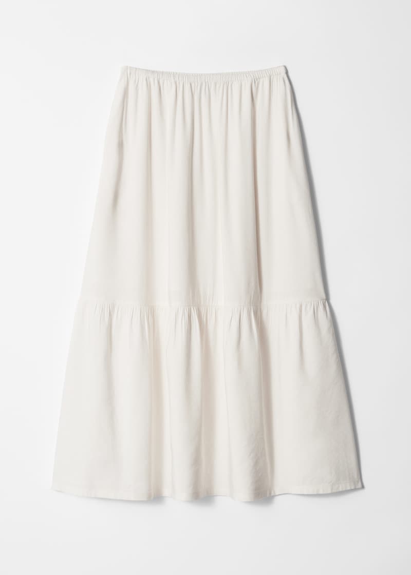 Tiered Midi Skirt
