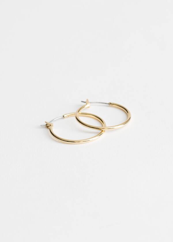 Glossy Hoop Earrings