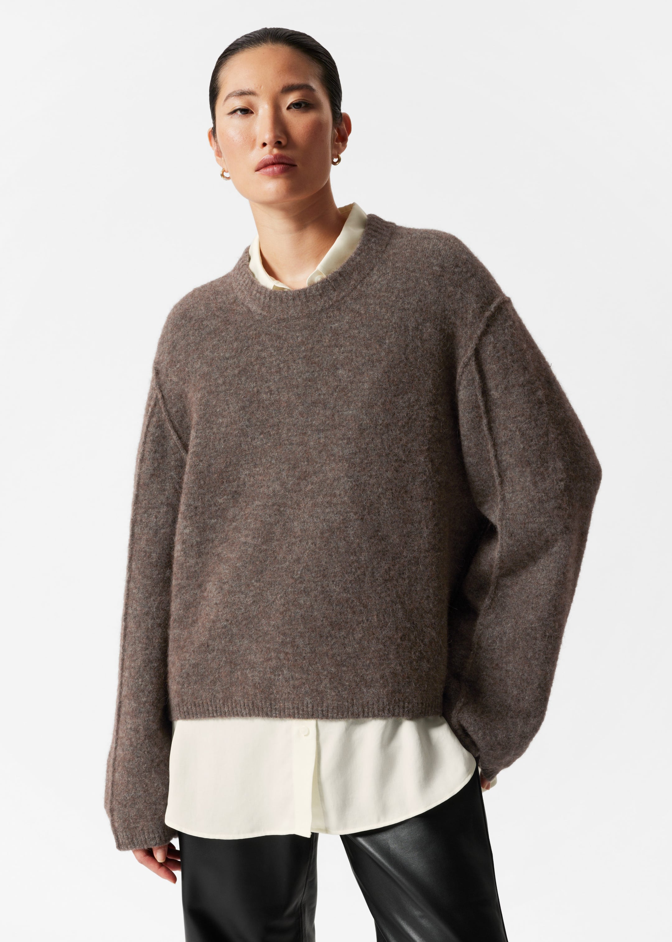 Other stories alpaca blend sweater hotsell