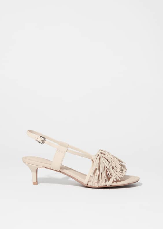 Fringed Leather Sandals