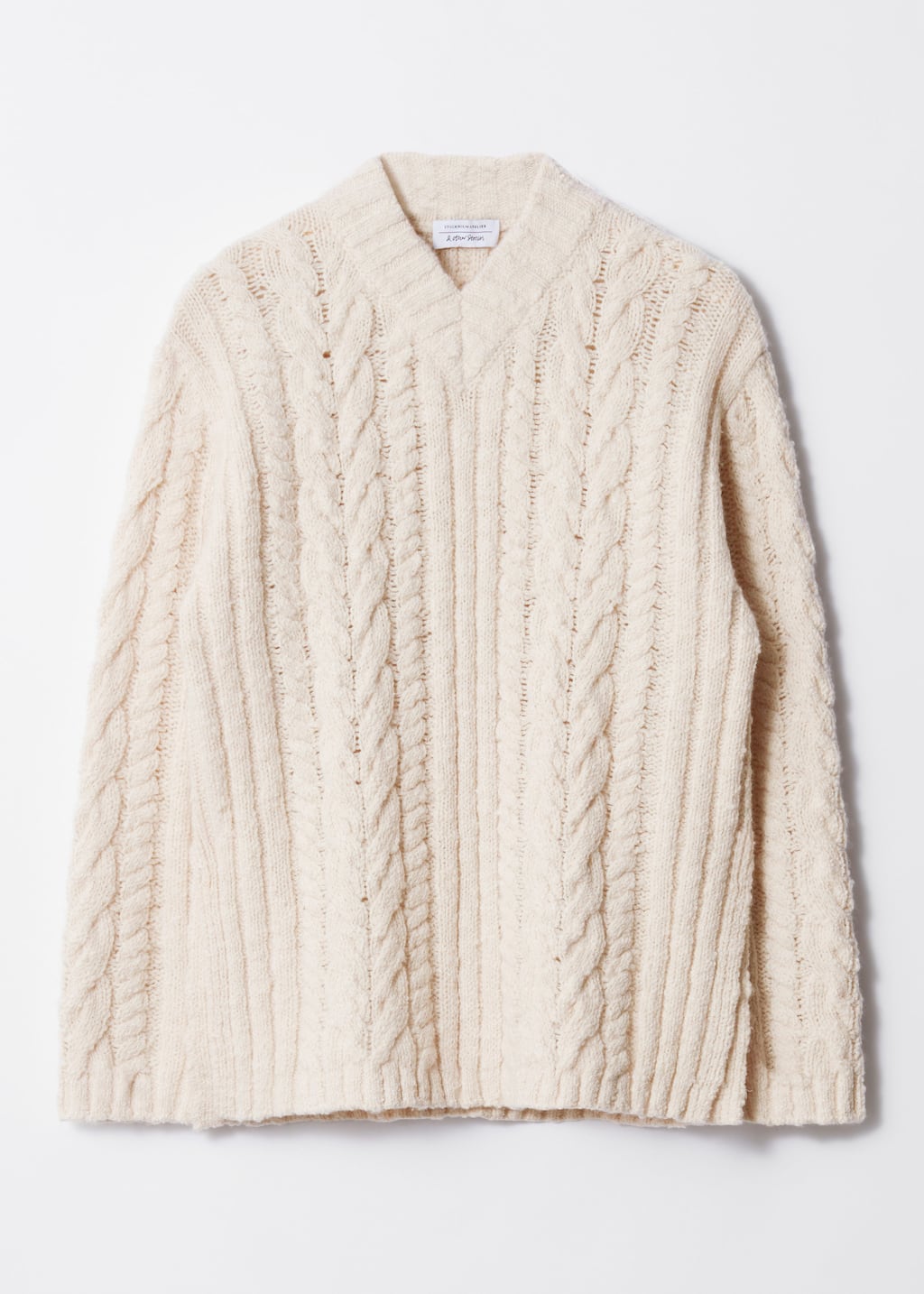 andmary Yara cable knit set up ivory IVORY CASHMERE CABLE KNIT