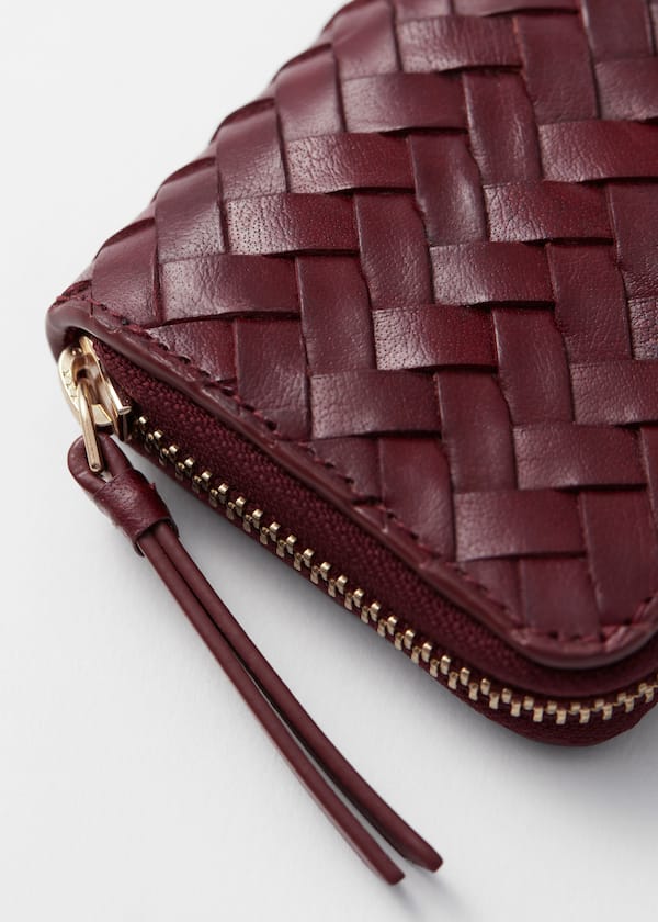 Braided Leather Wallet