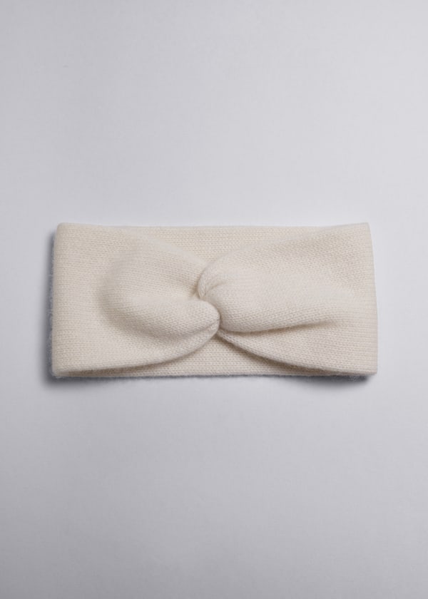 Twist-Front Cashmere Headband