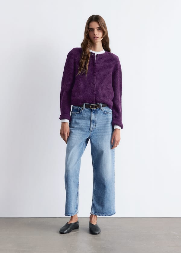 Rib-Knit Cardigan