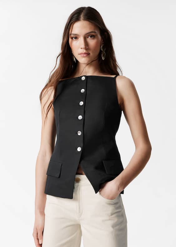 Tailored Vest Top
