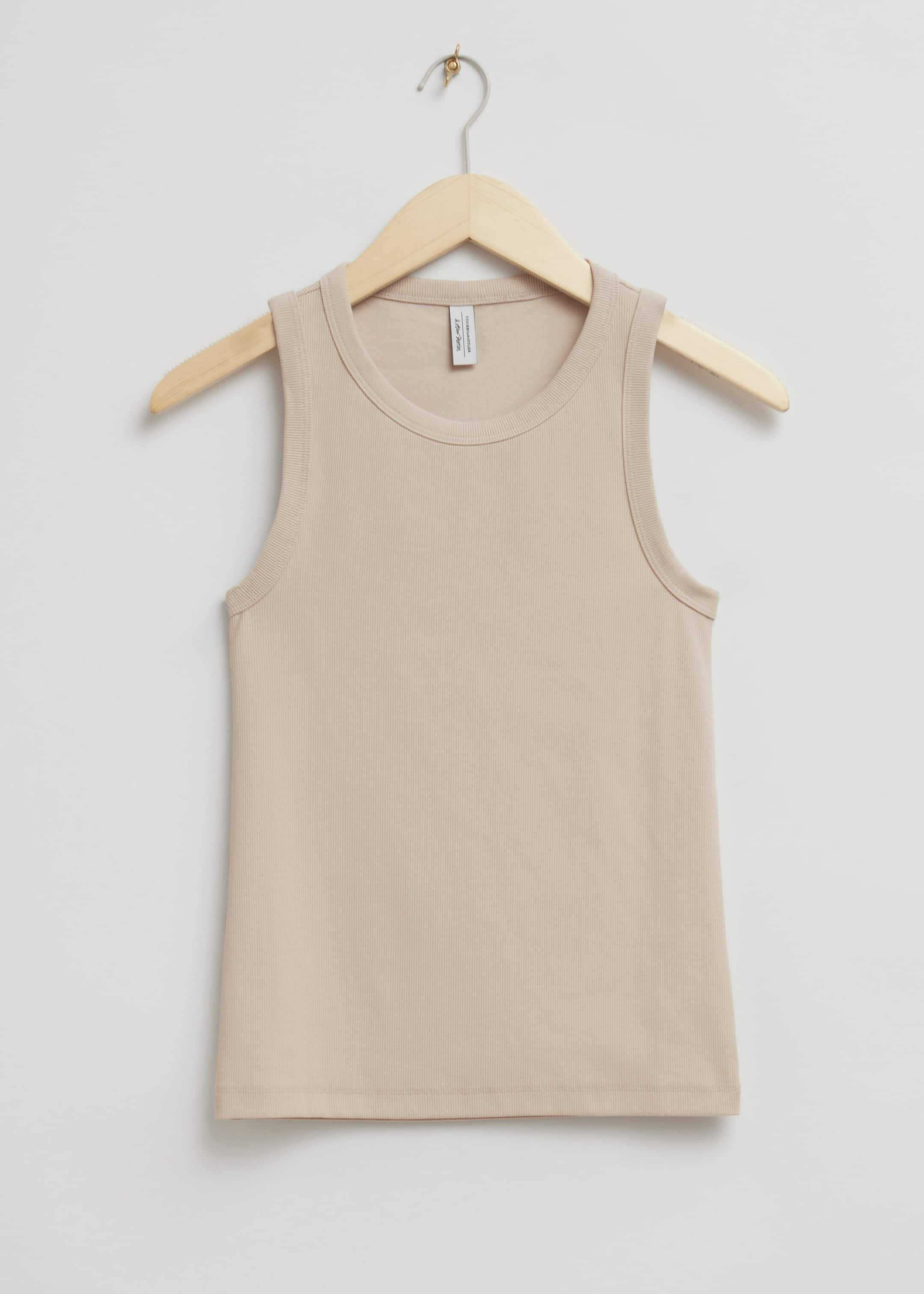 Fitted Tank Top - Dark Brown - Still Life