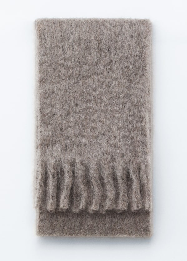 Large Mohair-Blend Scarf