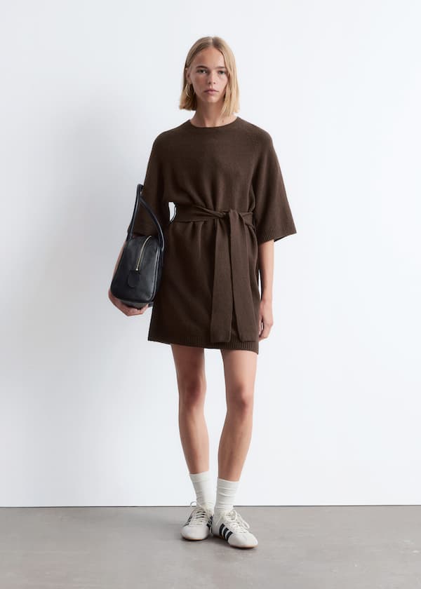 Knitted T-Shirt Mini Dress