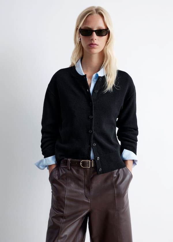 Wool-Blend Cardigan