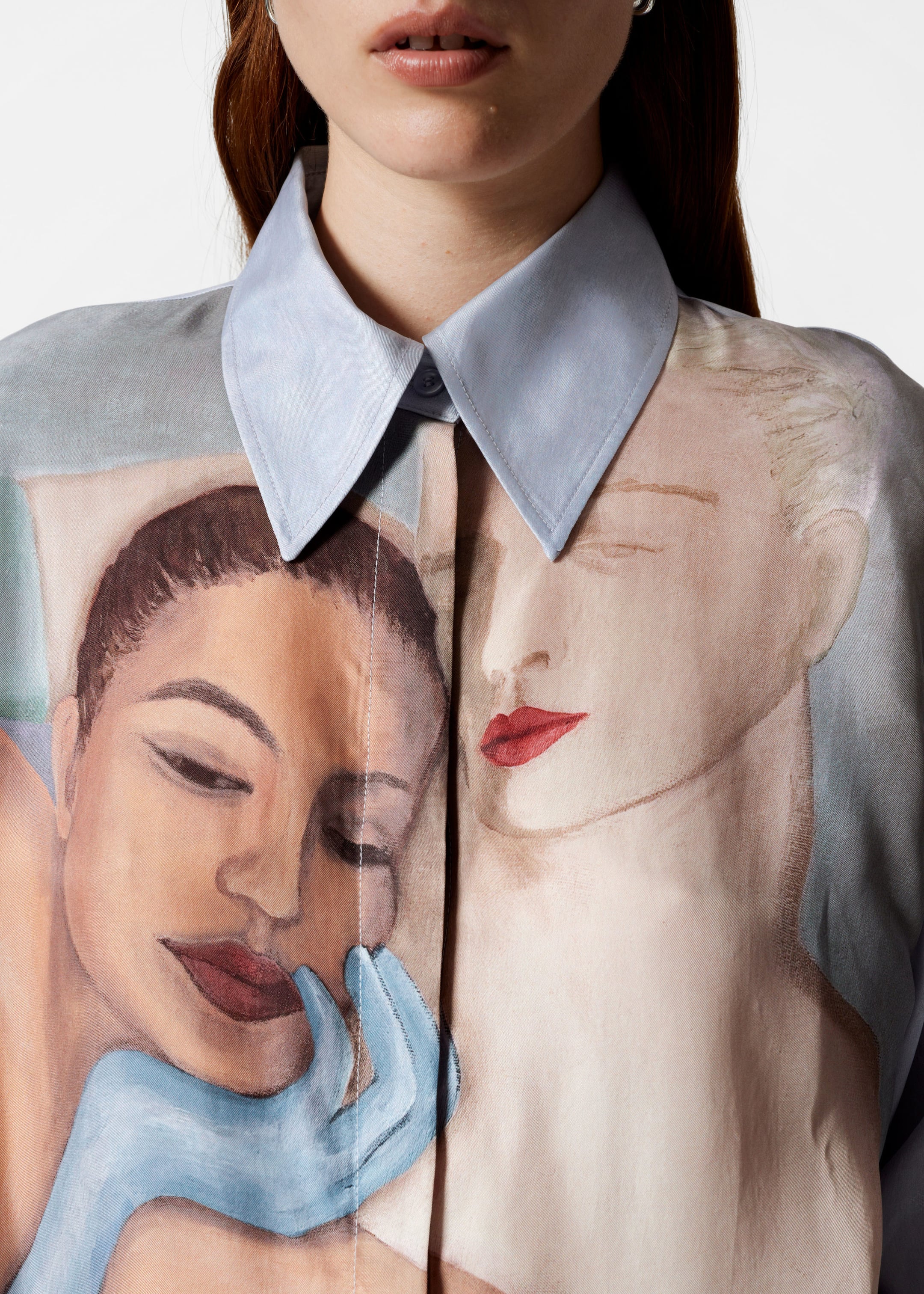 Printed Shirt - Face Print - Lookbook