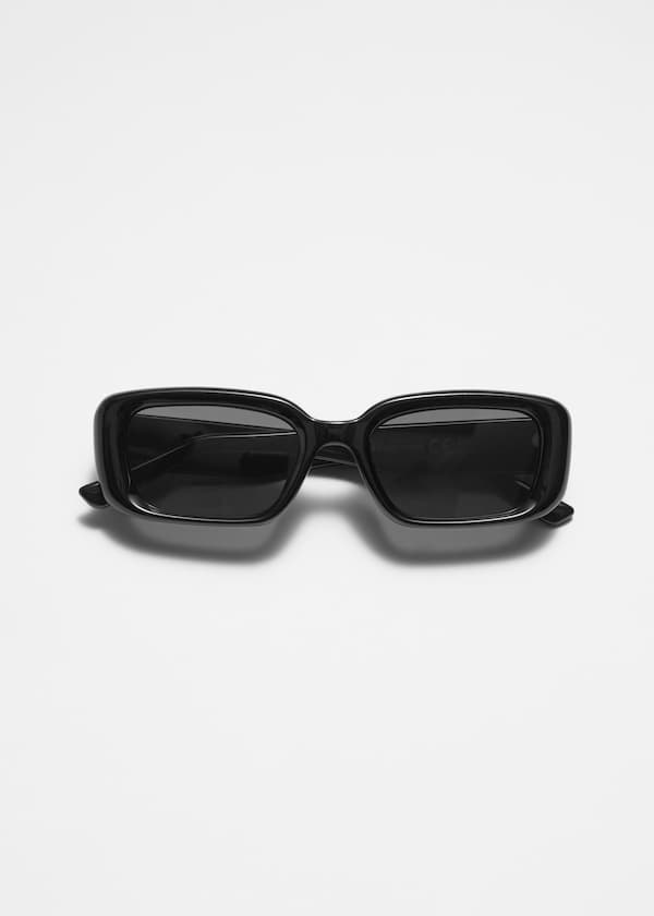 Bold Rectangular-Frame Sunglasses