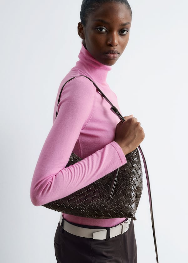 Interwoven Leather Crossbody Bag