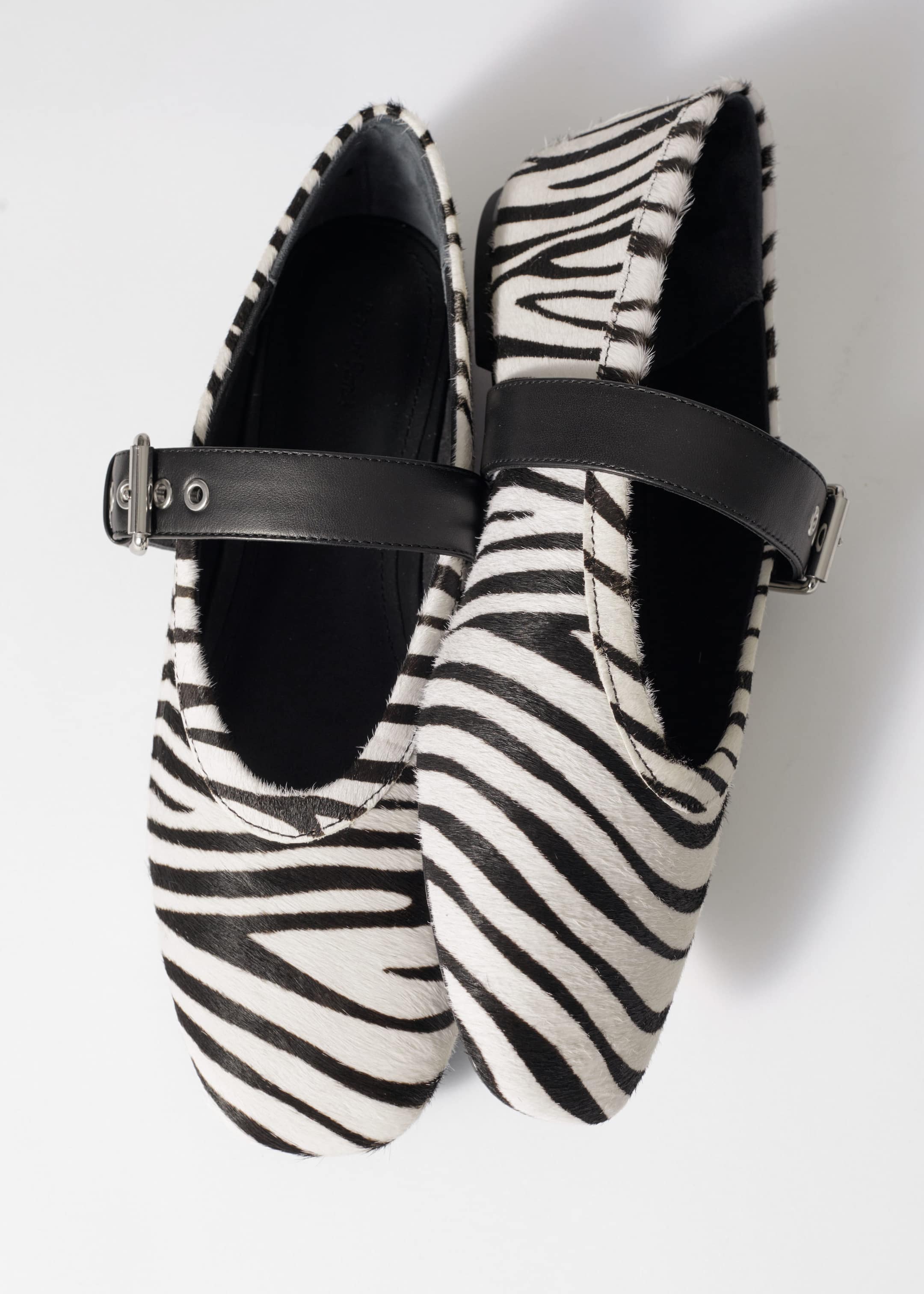 ZebraPrint Ballet Flats - Black/White - Stillleben