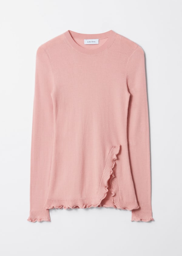 Ruffled-Slit Top