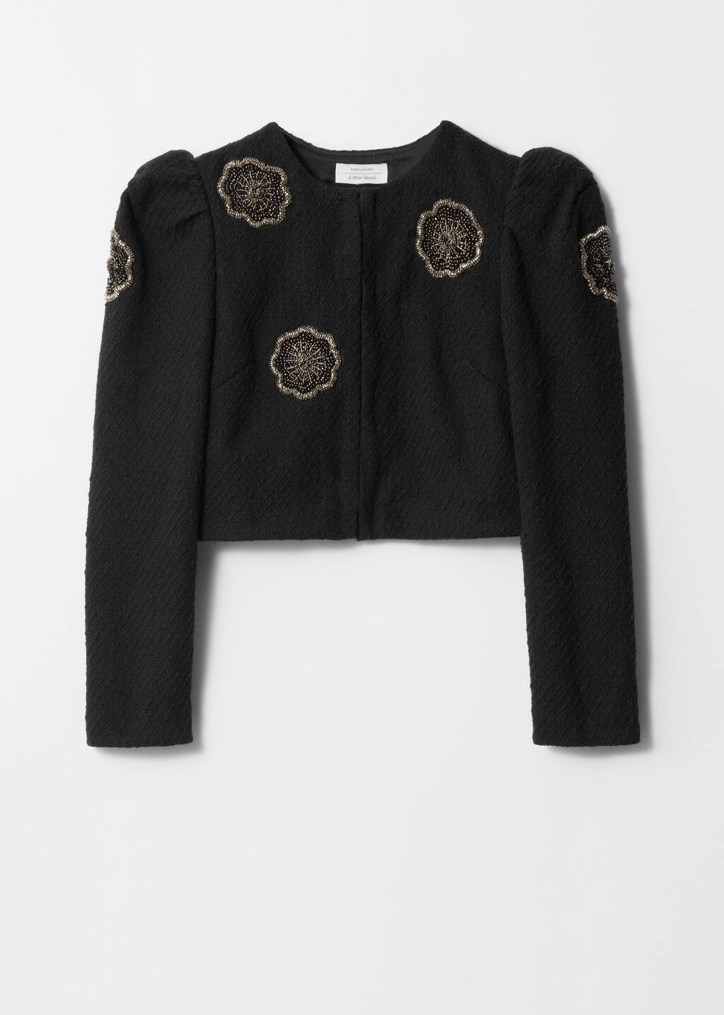 Embellished Tweed Jacket - Black - Jackets - & Other Stories