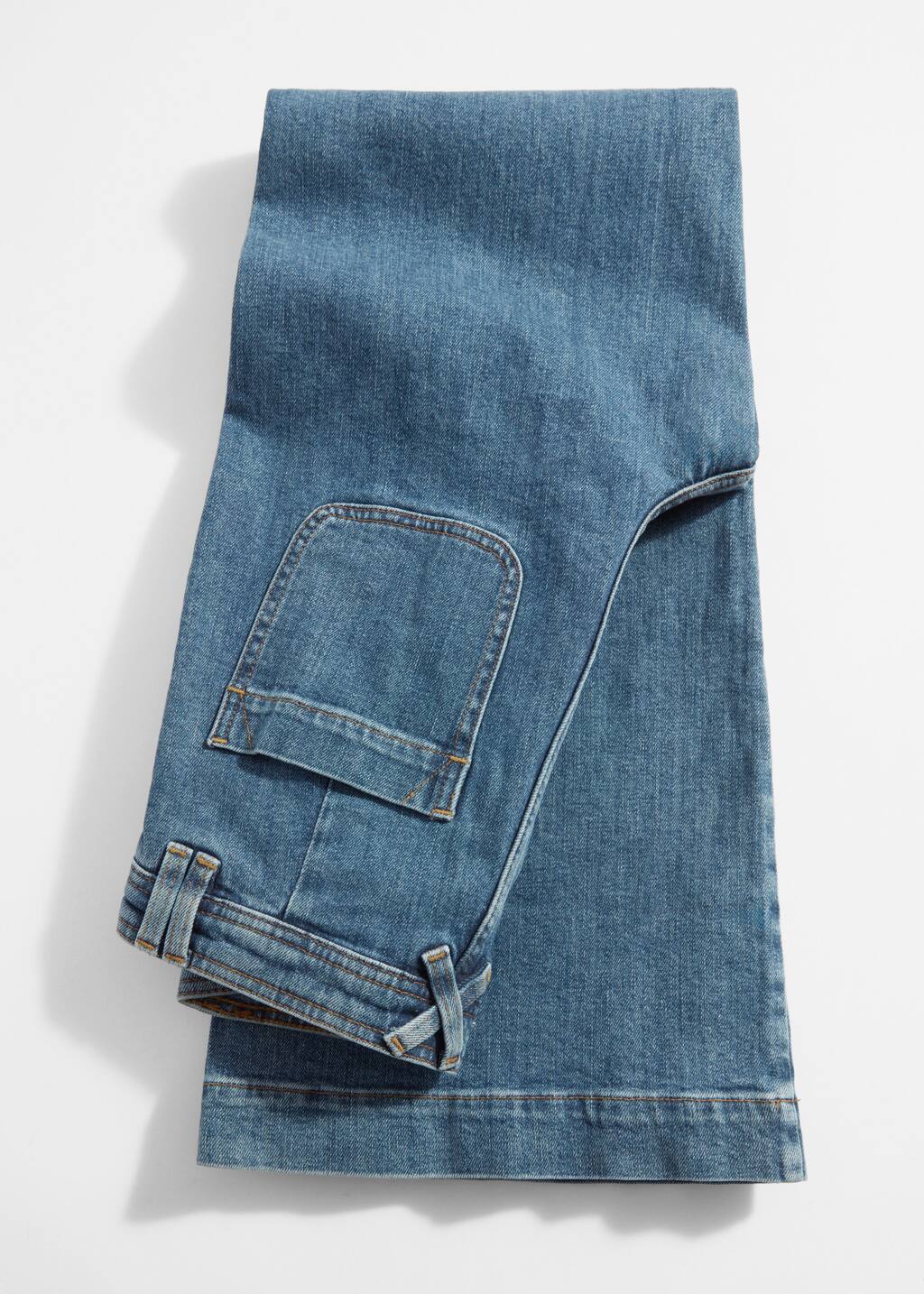High-Waist Flared Jeans - Mid Blue - Flared - & Other Stories