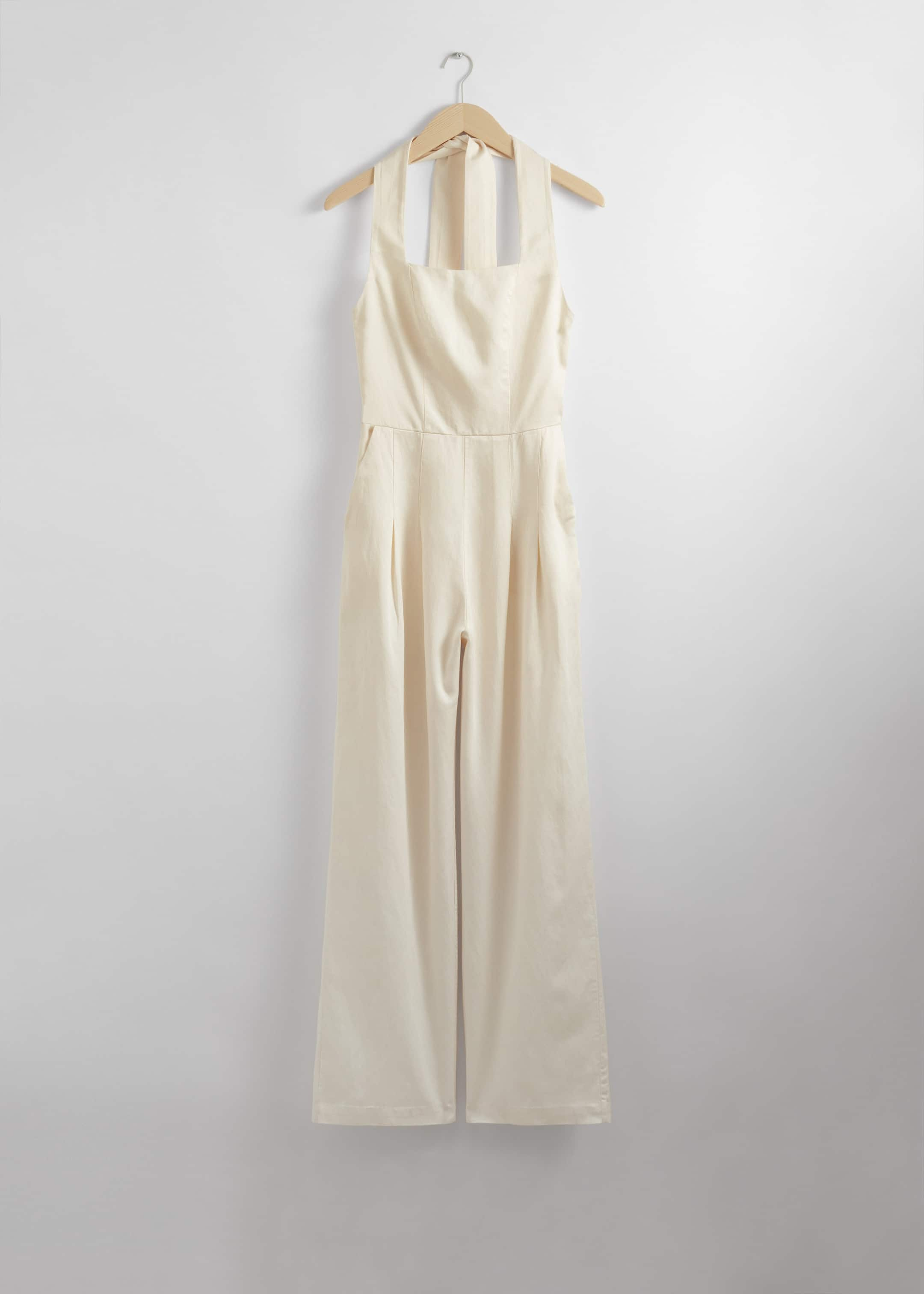 Halterneck Jumpsuit - White - Still Life