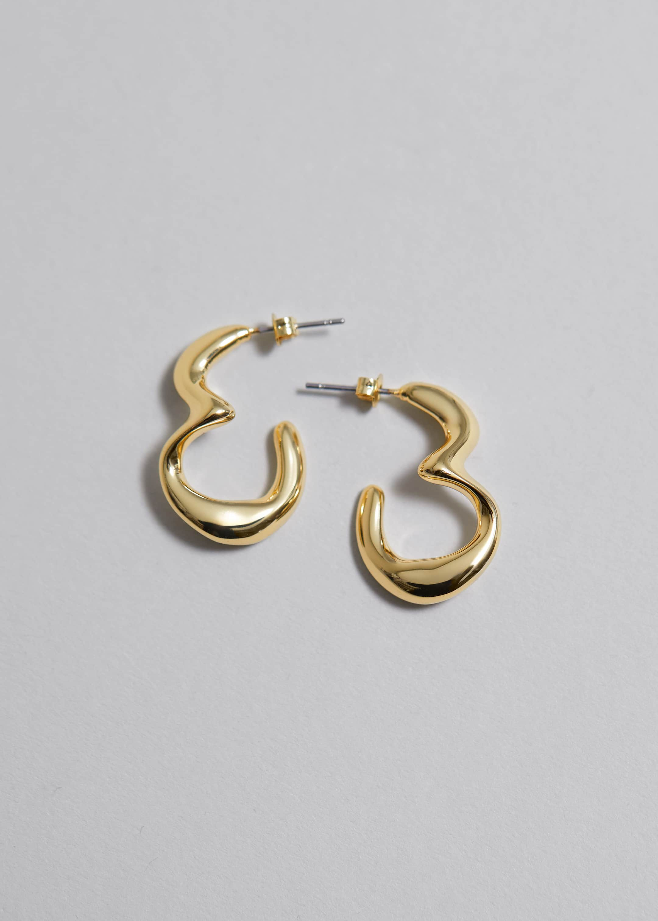 Image of Sculpted Hoop Earrings