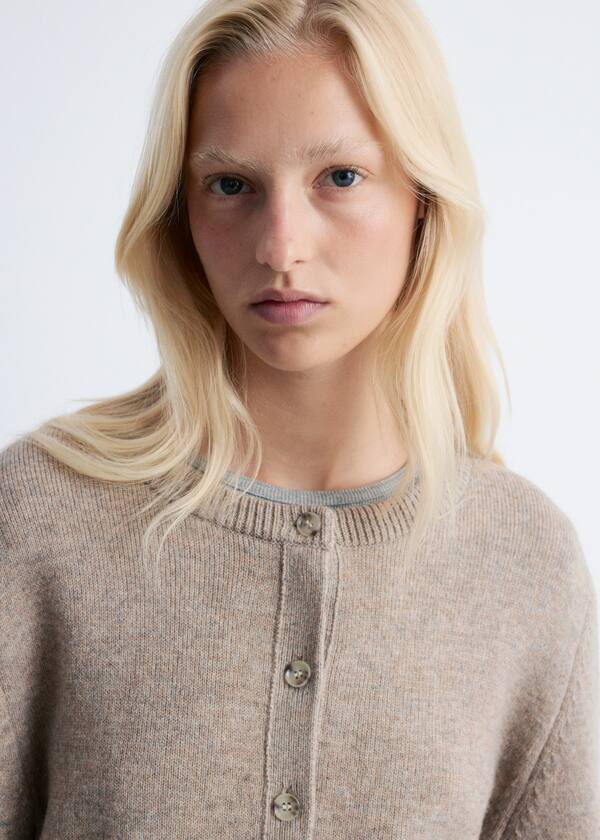 Cropped Boxy Cardigan