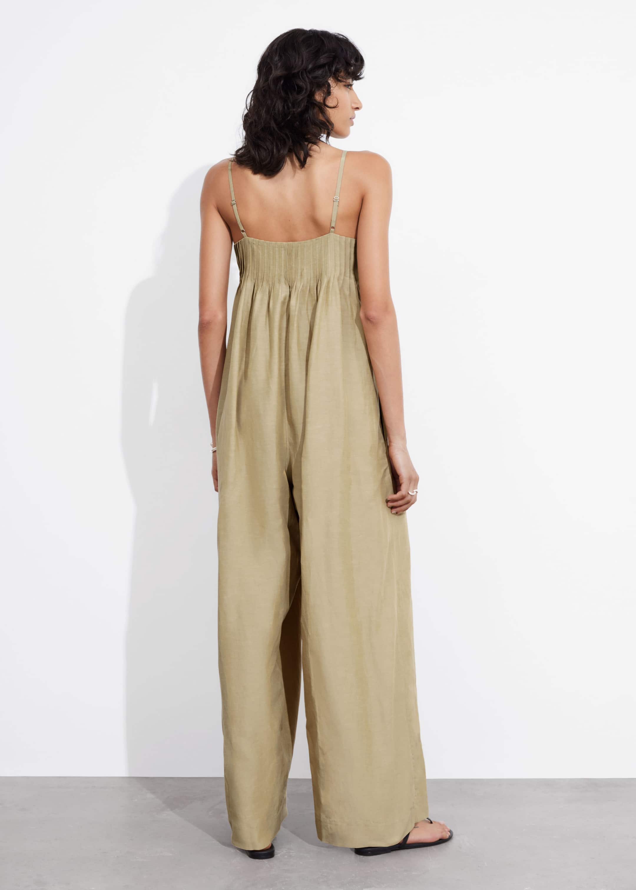 Strappy Jumpsuit - Beige - Lookbook