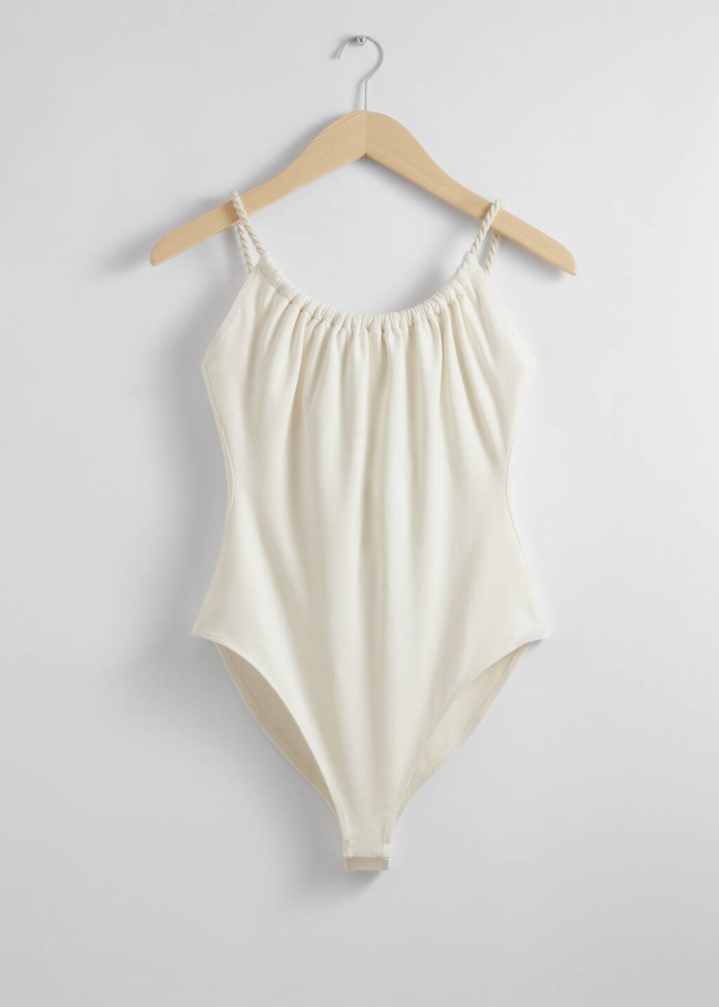 Rope-Strap Bodysuit - White - Tanktops & Camisoles - & Other