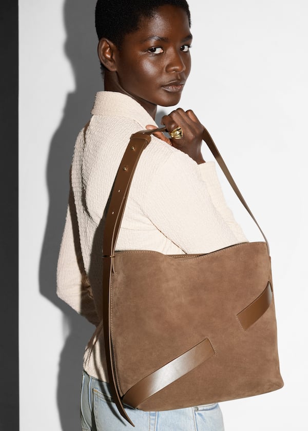 Suede Bucket Bag