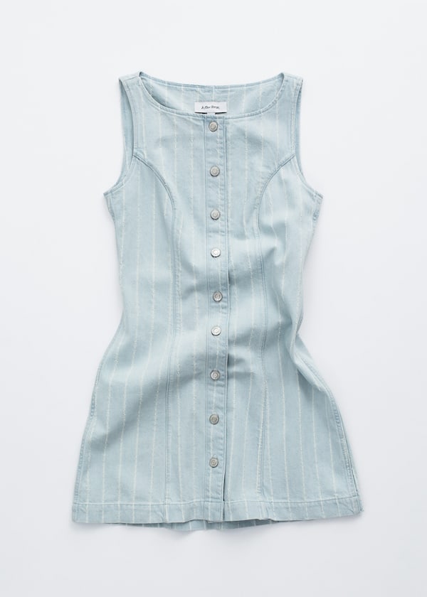 A-Line Denim Mini Dress