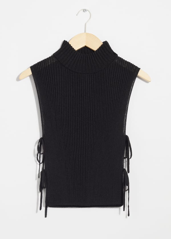 Semi-Sheer Bib Collar