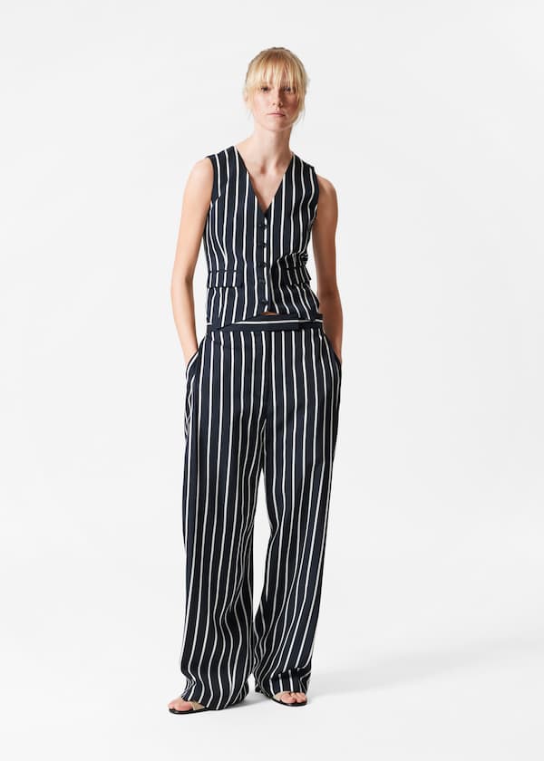 Deep Pleat Tailored Trousers