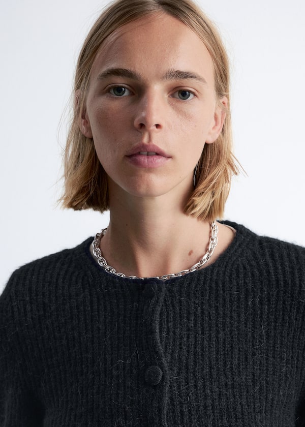 Rib-Knit Cardigan