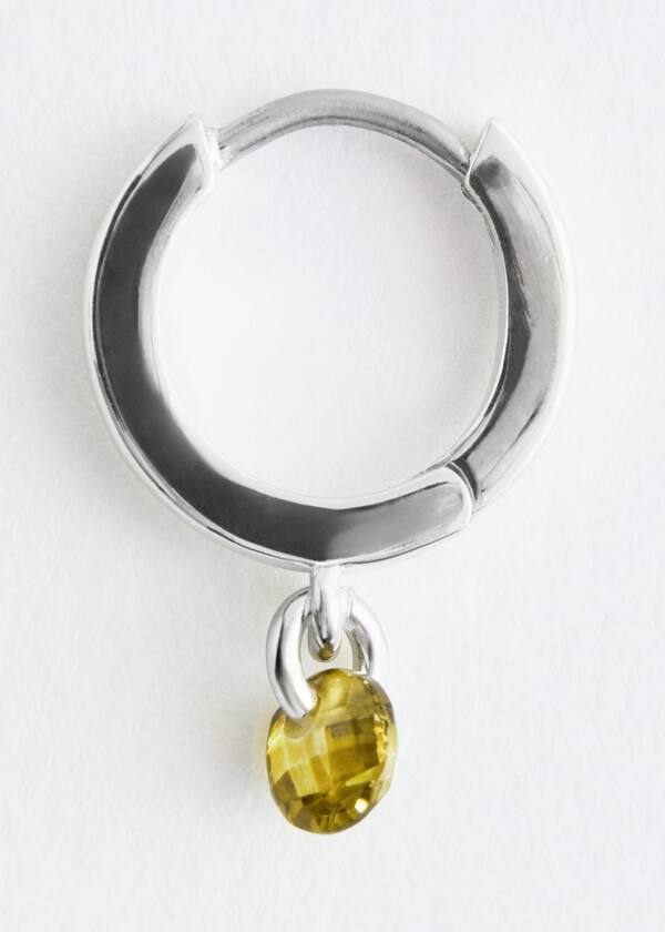 Crystal Hoop Earrings Set