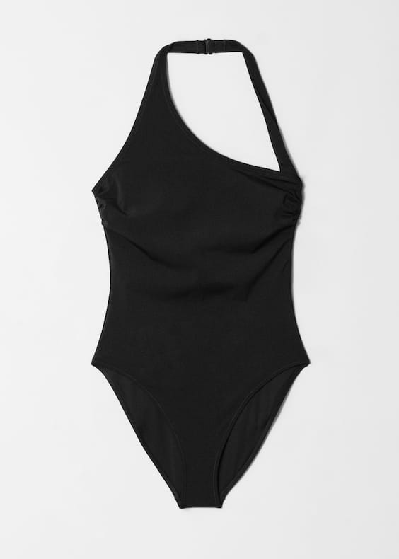 Asymmetric Halterneck Swimsuit