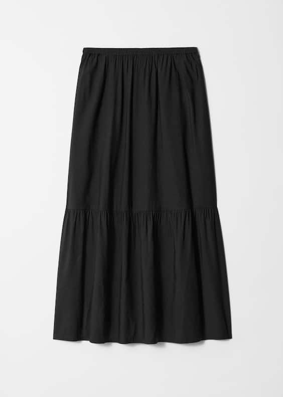 Tiered Midi Skirt