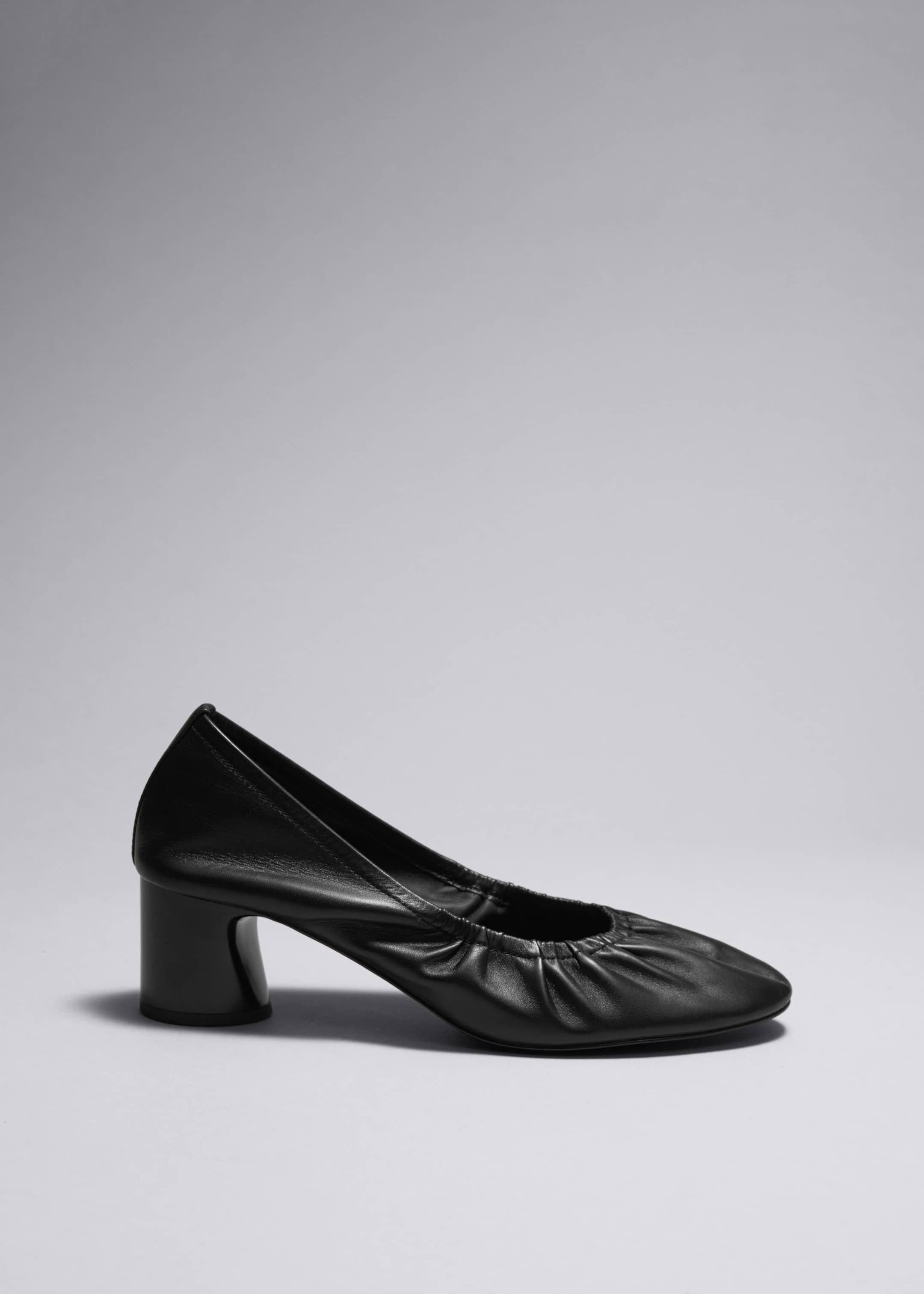 Image of Soft Block-Heel Pumps