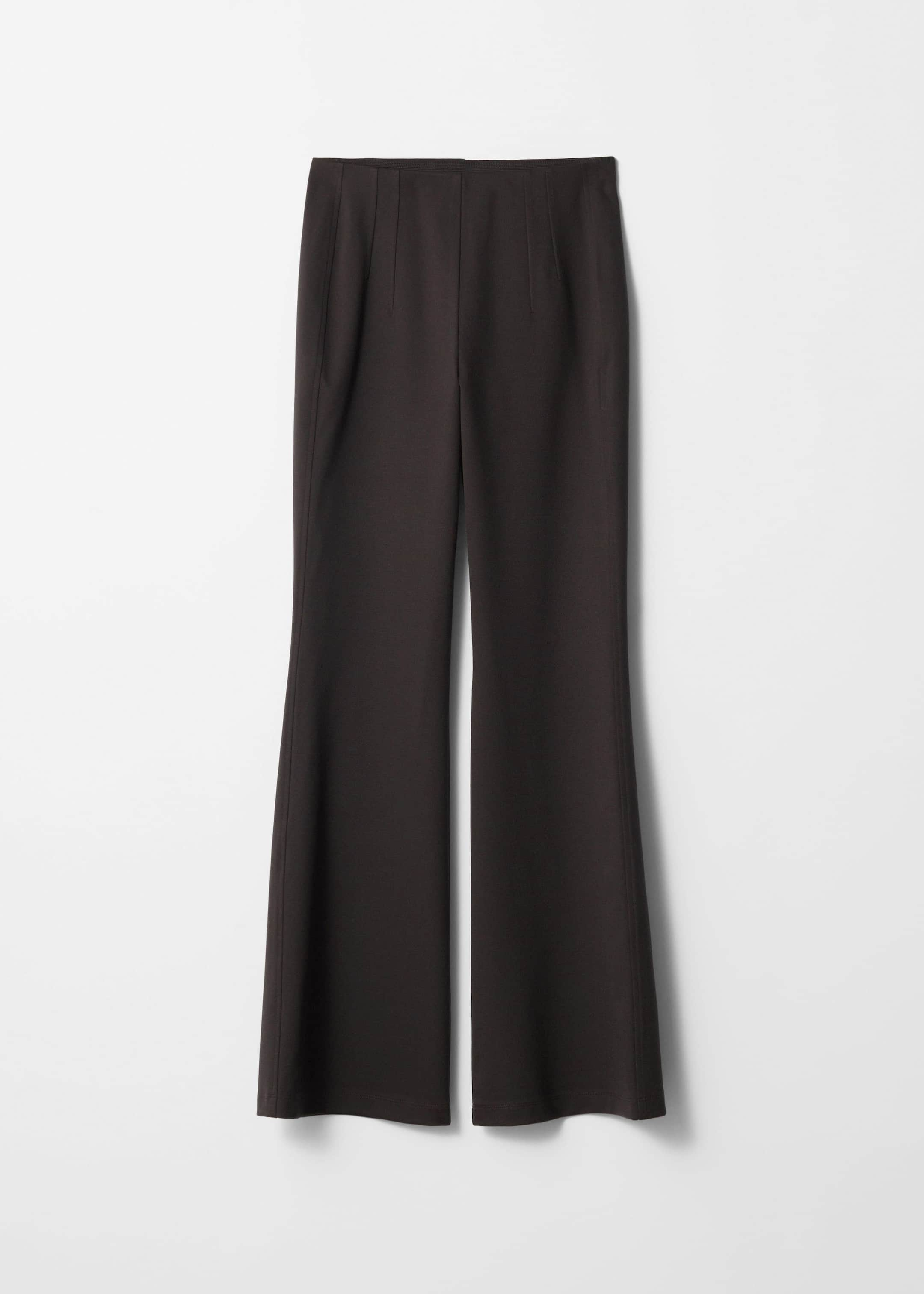 Kick-Flare Trousers - Dark Brown - Still Life