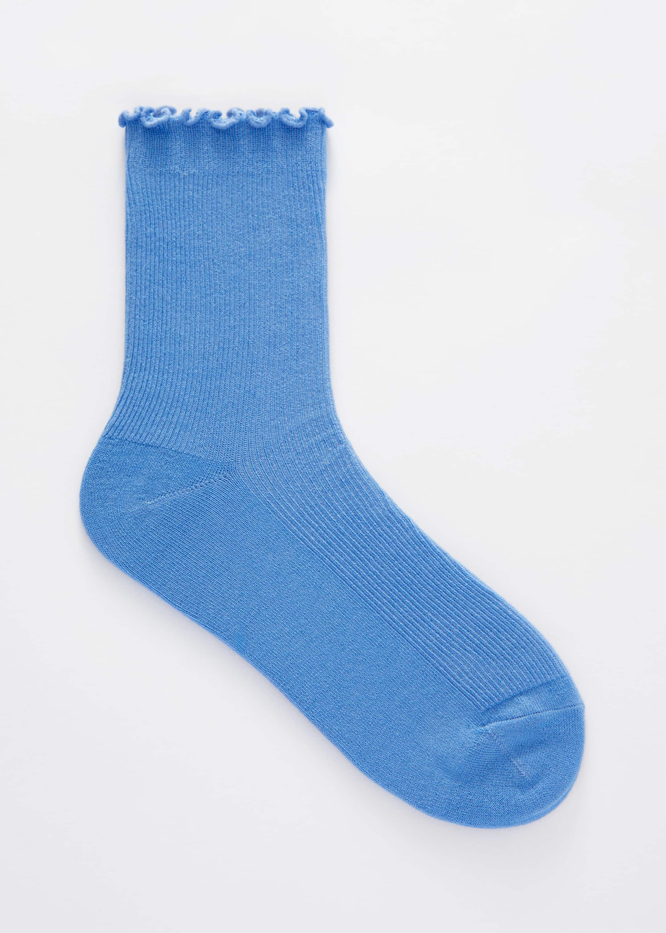 Image of Chaussettes volantées et côtelées