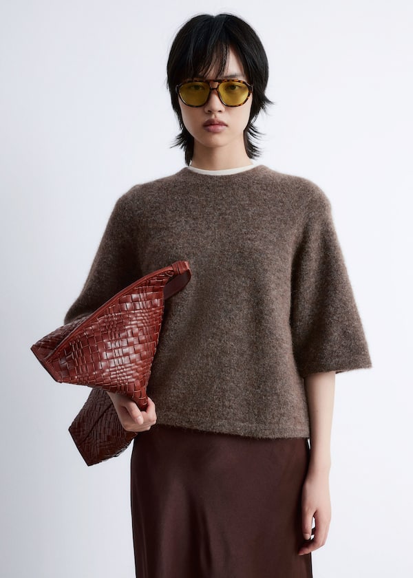 Alpaca-Blend Knitted Top