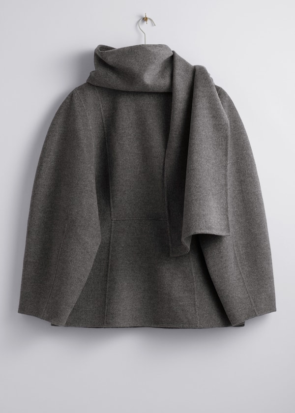 Wool Scarf Jacket