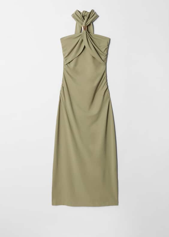 Halterneck Midi Dress