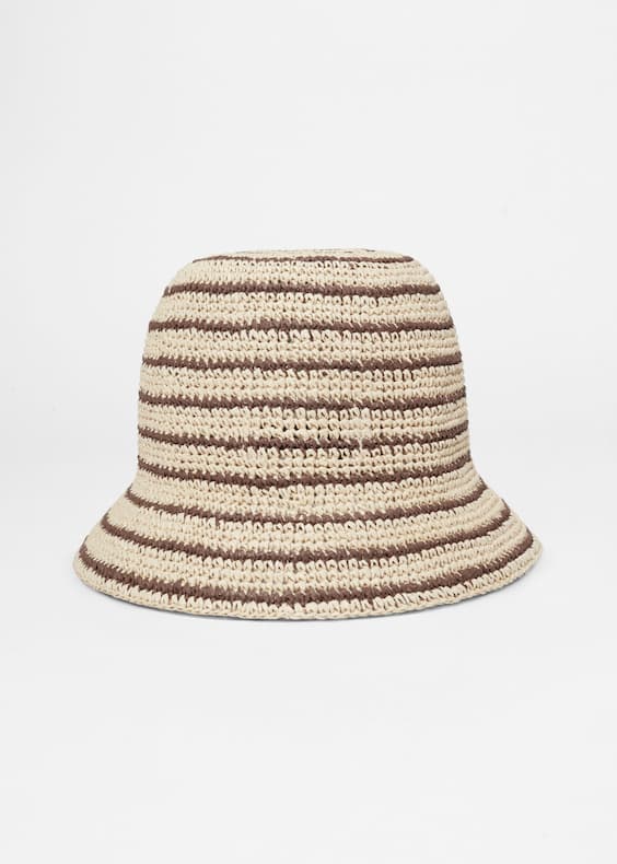 Woven Straw Bucket Hat