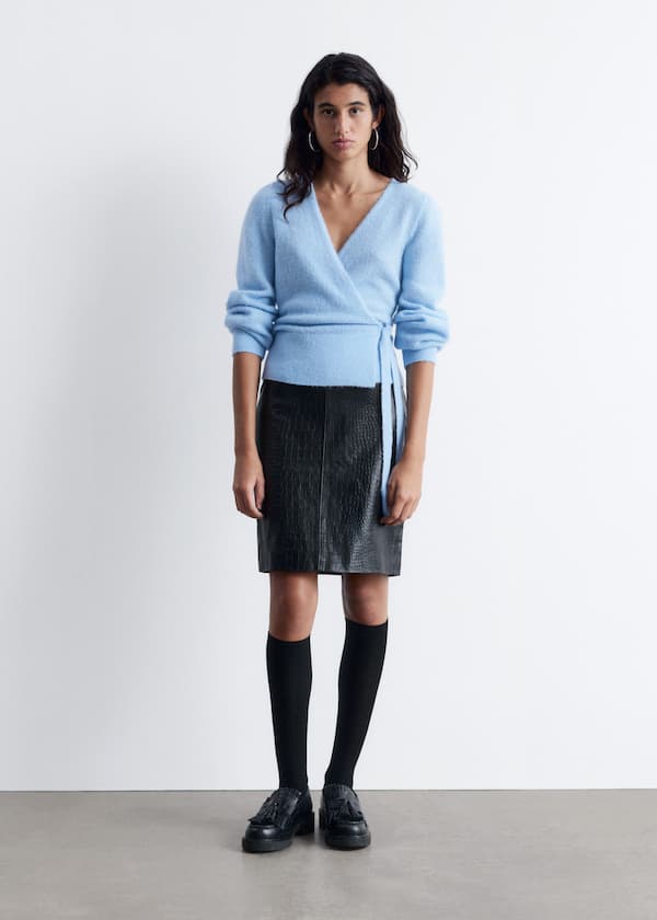 Knitted Wrap Cardigan