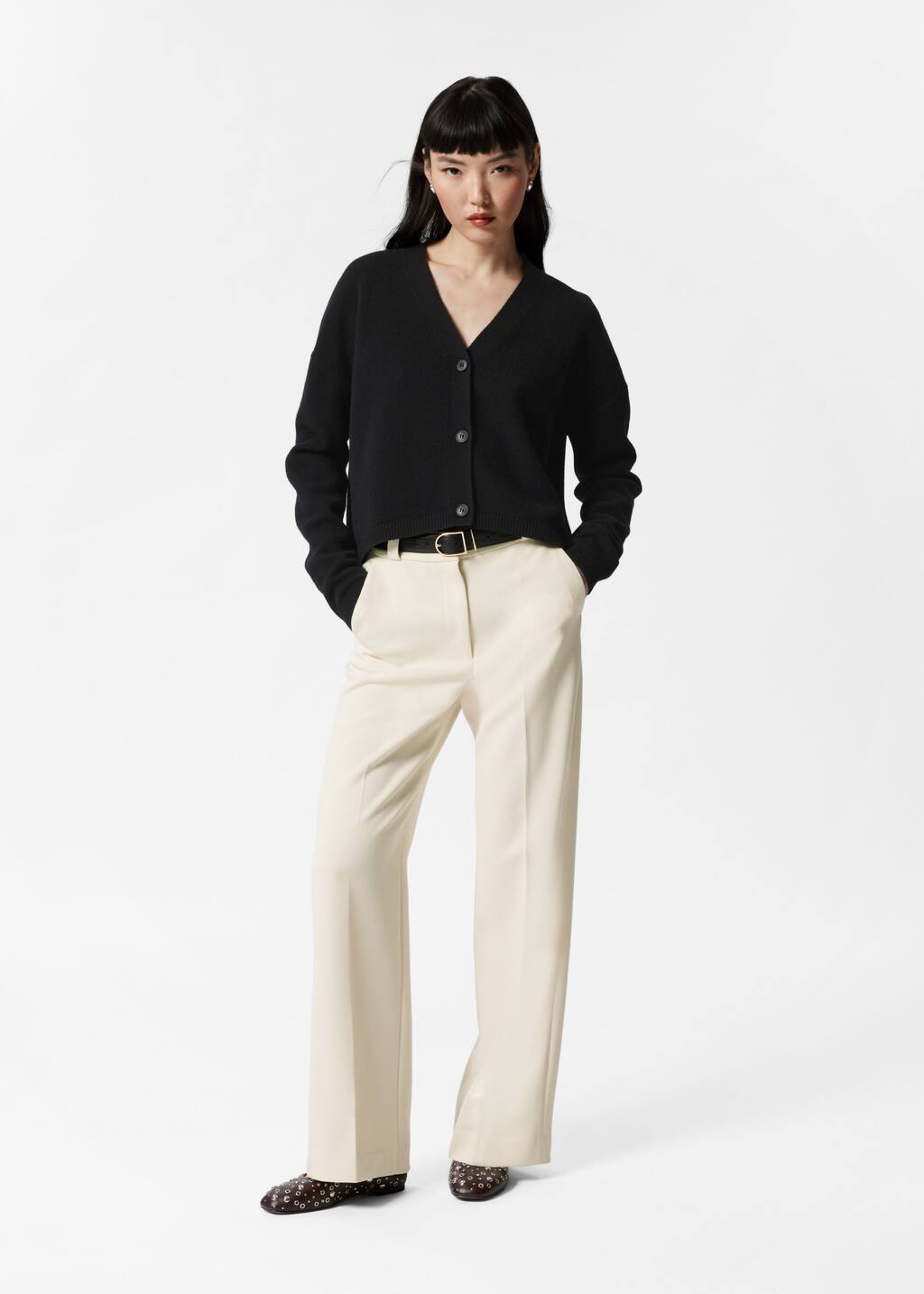 Relaxed Wool Cardigan - Black - Cardigans - & Other Stories