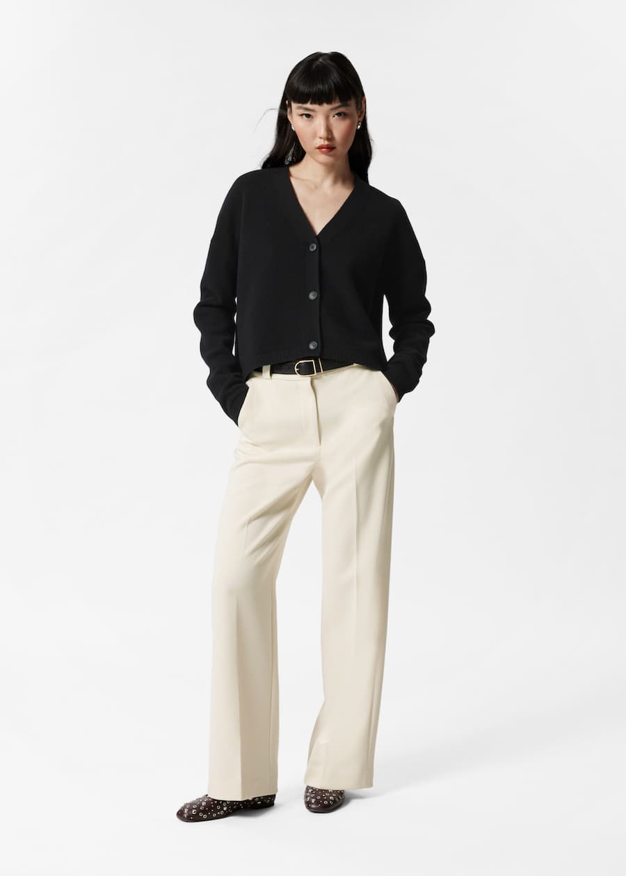 Relaxed Wool Cardigan