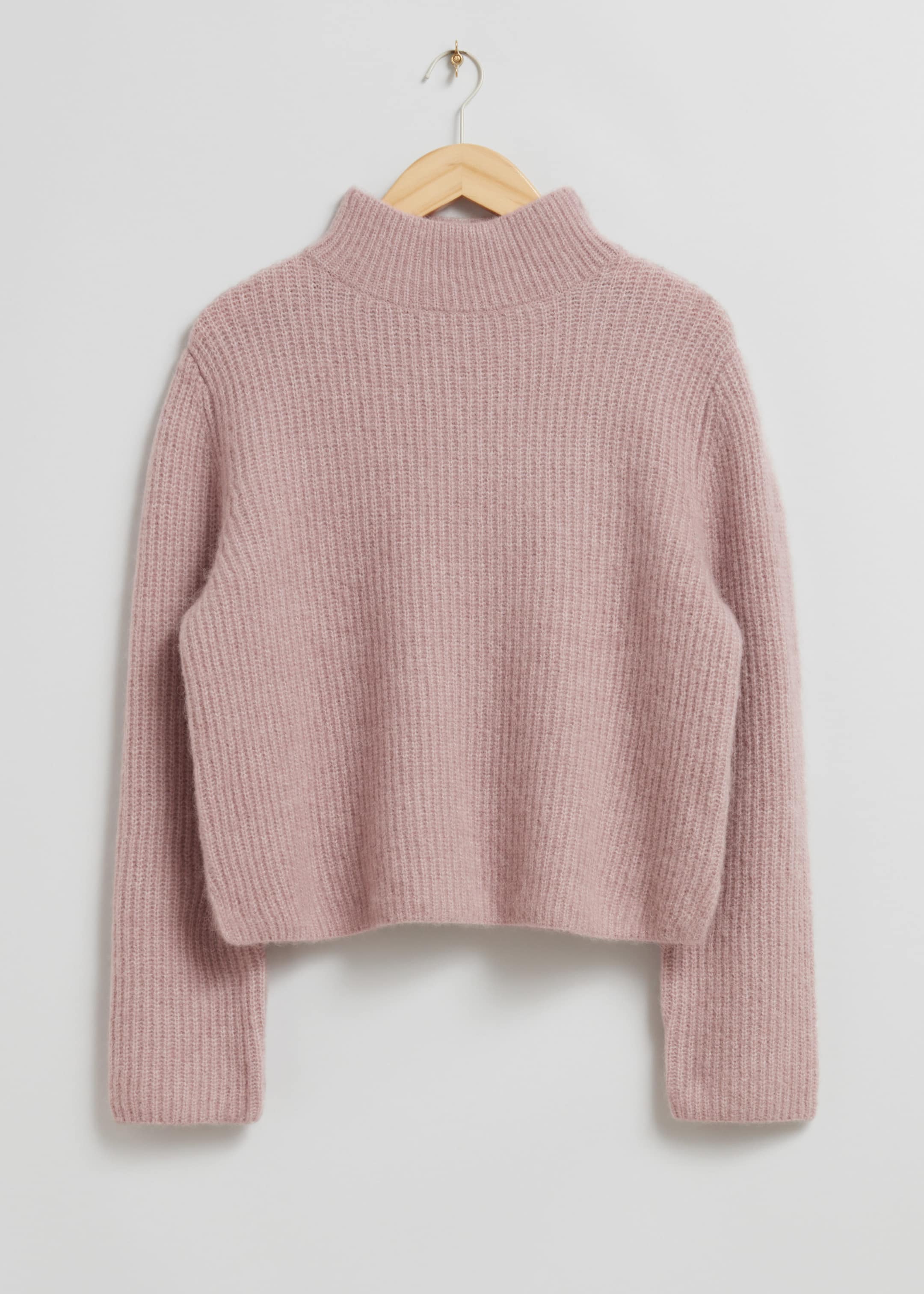 Boxy Heavy Knit Jumper - Light Mole - Still Life