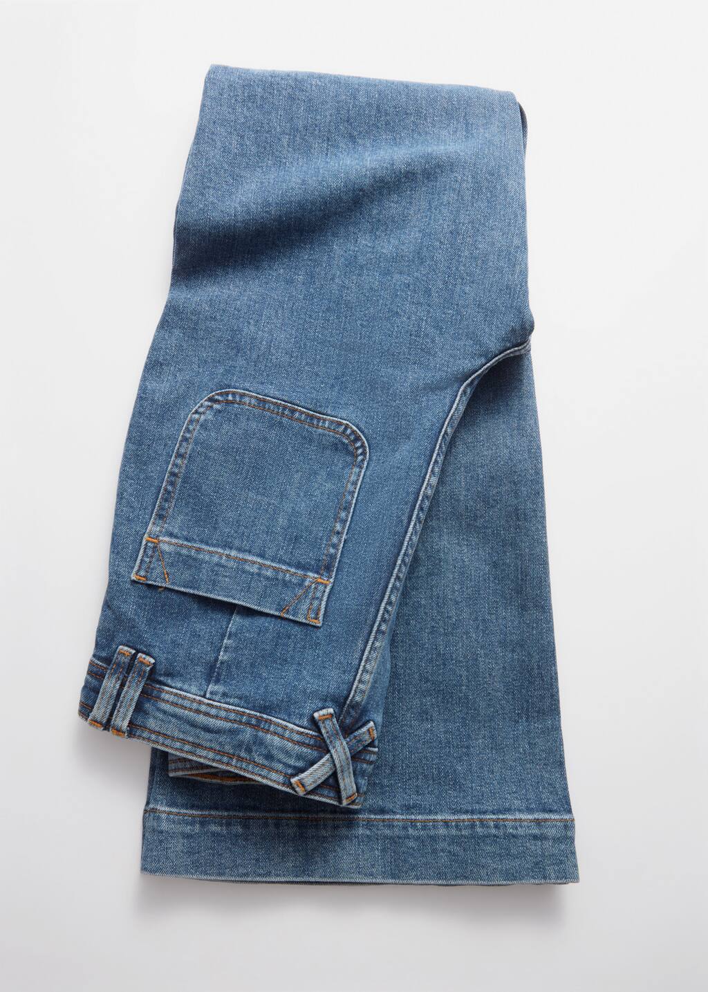 High-Waist Flared Jeans - Blue - clothing_jeans_highwaist