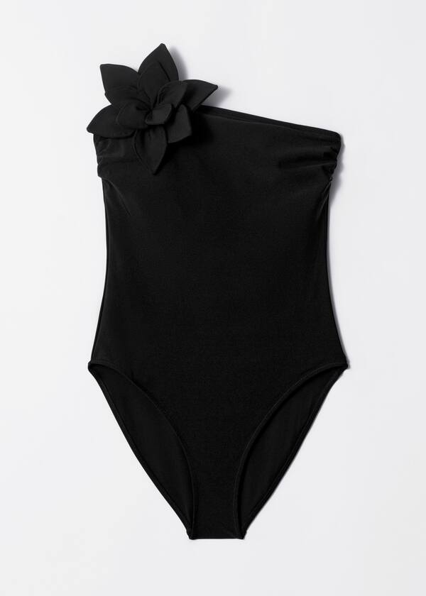 Floral-Appliqué Swimsuit