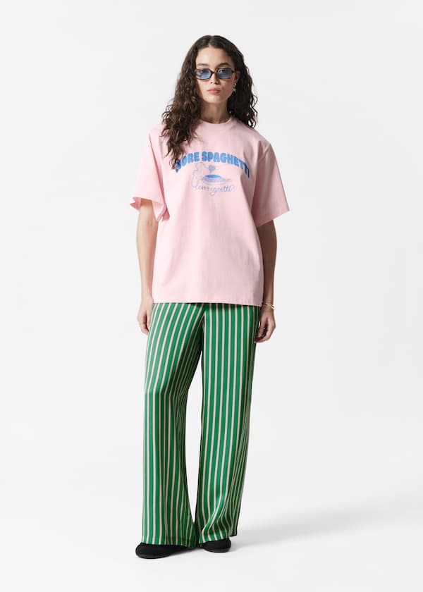 Drawstring Satin Trousers