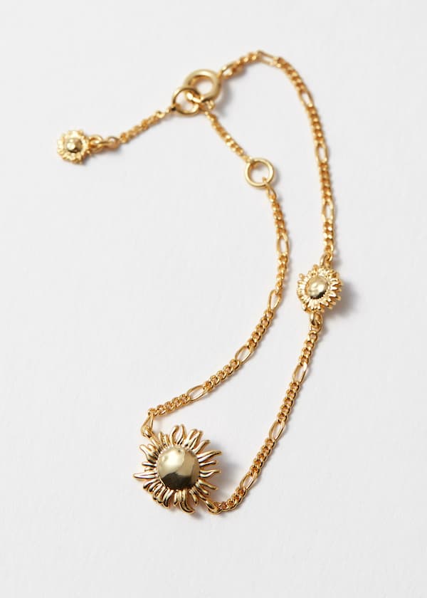 Sunflower Charm Bracelet