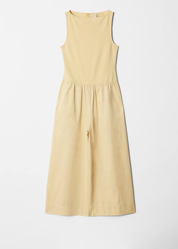 Sleeveless Wide-Leg Jumpsuit