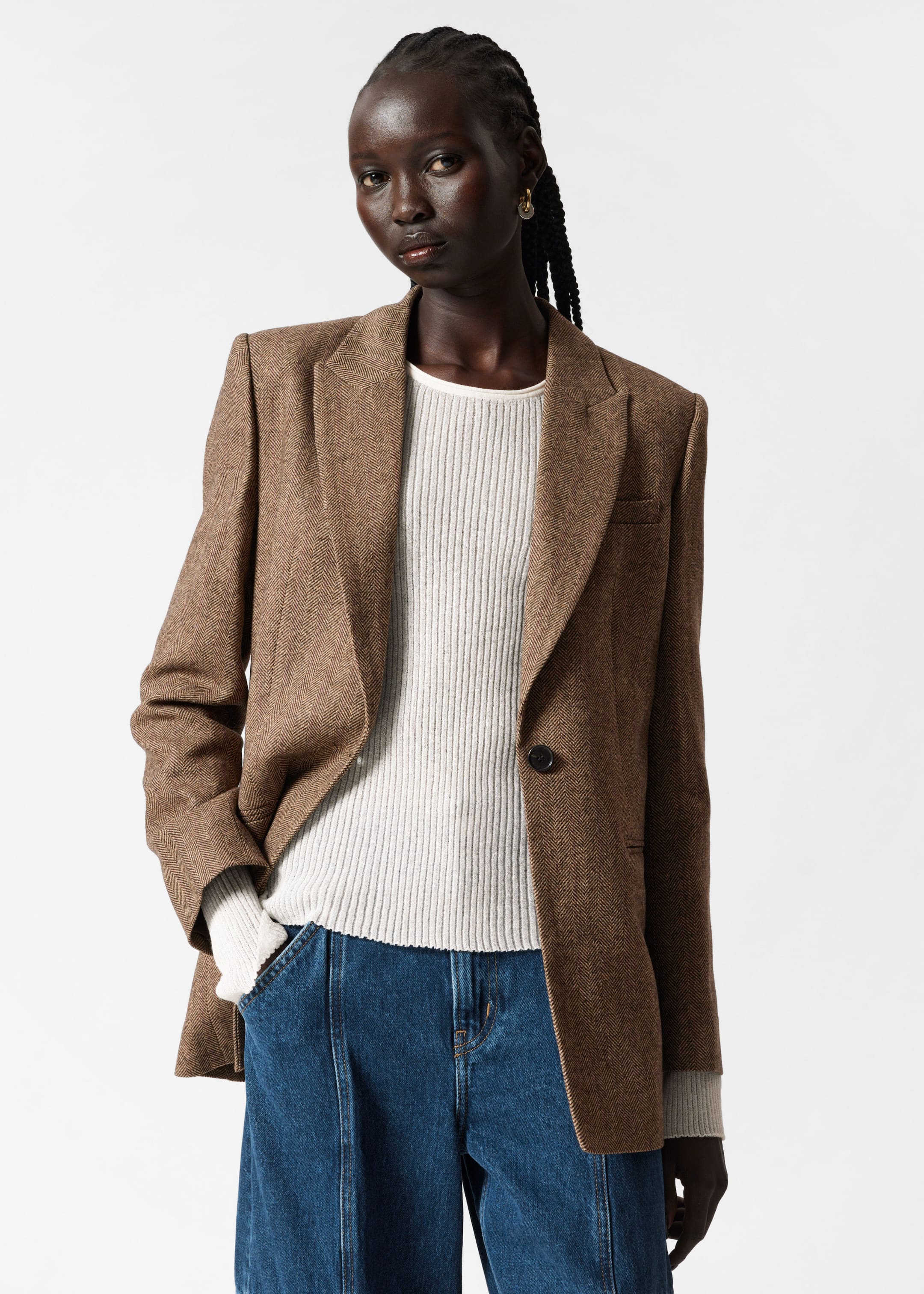 Blazer oversize - Marron - Lookbook